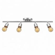 Spot Trilho Koppla Aluminio Teto E27 4 Luzes Lumini Lab