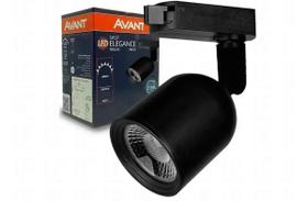 Spot trilho led elegance preto 12w 6500k bivolt avant