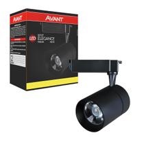 Spot trilho led elegance preto 30w 3000k bivolt avant