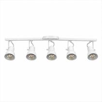 Spot Trilho Light Aluminio Teto E27 5 Luzes Lumini Lab