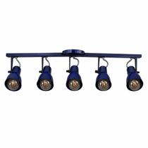 Spot Trilho Light Aluminio Teto E27 5 Luzes Lumini Lab