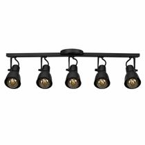 Spot Trilho Light Aluminio Teto E27 5 Luzes Lumini Lab