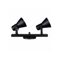 Spot trilho lustre 2 lampadas direcionaveis preto casa teto Spot trilho lustre 2 lampadas direcionaveis preto casa teto