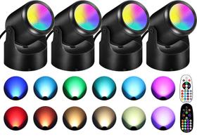 Spotlight URTOM 6W RGBW Up Lights Indoor Christmas, pacote com 4