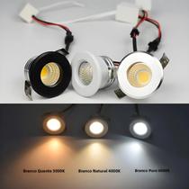 Spotlights LED COB 3W Pequenos Em Preto, Branco E Prata, CRI90+, Luz De Teto Para Armário Com Corte Spotlights LED COB 3W Pequenos Em Preto, Branco E Prata, CRI90+, Luz De Teto Para Armário Com Corte