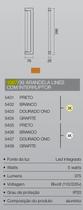 Spotline Arandela Lines C/int 30w 3000k Branco 40cm 1057/39 Spotline Arandela Lines C/int 30w 3000k Branco 40cm 1057/39