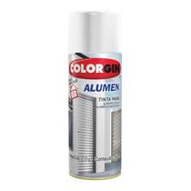 Spray Alumen Branco 7004 Colorgin Tinta Acrílica Spray Alumínio Acabamento Metálico Brilhante Fosco