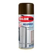Spray Alumen Bronze 7002 Colorgin - Tinta Acrílica para Alumínio - Metálico, Brilhante e Fosco