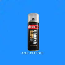 Spray arte urbana azul celeste