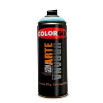 Spray Arte Urbana Azul Chuva 928 Colorgin Tinta Acrílica Fosca Alvenaria, Concreto, Madeira 48 Cores