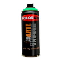 Spray Arte Urbana Verde Neon 905 - Tinta Acrílica Fosca para Alvenaria, Madeira e Metal