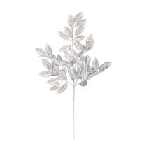 Spray Artificial de Gardenia con Brillantina Vickerman 31 cm Plateado x2 Spray Artificial de Gardenia con Brillantina Vickerman 31 cm Plateado x2