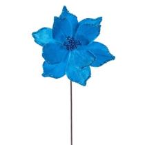 Spray Artificial Vickerman Flor de Pascua Turquesa 21,5 cm Paquete de 6 Spray Artificial Vickerman Flor de Pascua Turquesa 21,5 cm Paquete de 6