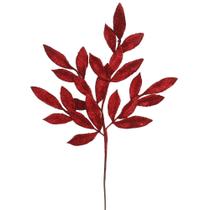 Spray Artificial Vickerman Hojas de Laurel Rojas con Brillo 22 cm - Paquete de 12 Spray Artificial Vickerman Hojas de Laurel Rojas con Brillo 22 cm - Paquete de 12