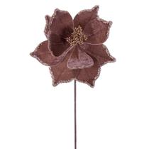 Spray Artificial Vickerman Poinsettia Mocha 21,5 cm (Paquete de 6)