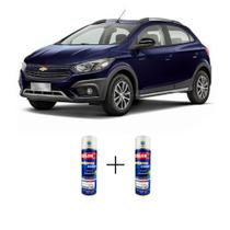 Spray automotivo azul imperial + verniz spray 300ml