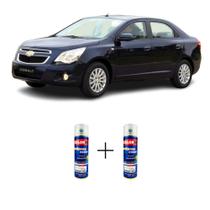 Spray automotivo azul macaw gm + spray verniz 300ml
