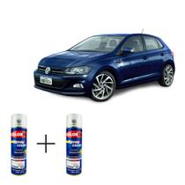 Spray automotivo azul night vw + verniz spray 300ml