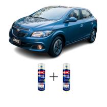 Spray automotivo azul sky met - wa307x gm + verniz spray 300ml