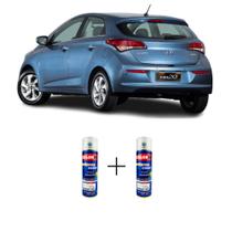 Spray automotivo azul sky met - yu8 hyundai + verniz spray 300ml