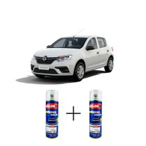 Spray automotivo branco glacier + spray verniz 300ml