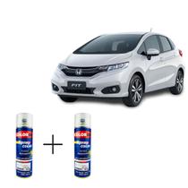Spray automotivo branco taffeta ii - nh578 honda + spray verniz 300ml