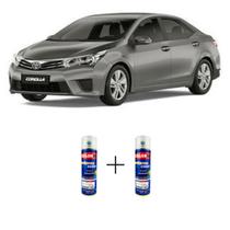 Spray automotivo cinza cosmopolitan - 1g2 toyota + verniz spray 300ml