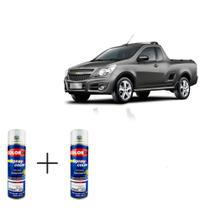 Spray automotivo cinza grafite gm + verniz spray 300ml