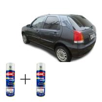 Spray automotivo cinza orione fiat + spray verniz 300ml