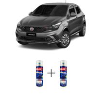 SPRAY AUTOMOTIVO Cinza Silverstone Fiat + VERNIZ SPRAY 300ML