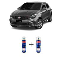 SPRAY AUTOMOTIVO Cinza Silverstone Fiat + VERNIZ SPRAY 300ML - Sherwin Williams