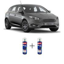 Spray automotivo cinza ubatuba + spray verniz 300ml