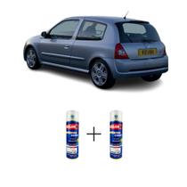 SPRAY AUTOMOTIVO Gris Iceberg Met - 640 Renault + SPRAY VERNIZ 300ML