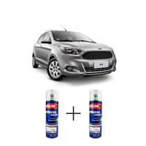 Spray automotivo prata dublin + spray verniz 300ml