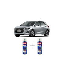 Spray automotivo prata ice/switchblade + spray verniz 300ml