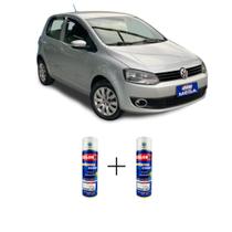 Spray automotivo prata light + spray verniz 300ml