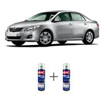 Spray automotivo prata onix met - 164 toyota + spray verniz 300ml - Sherwin Williams