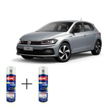 Spray automotivo prata sirius vw + verniz spray 300ml