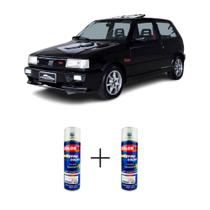 SPRAY AUTOMOTIVO Preto Etna Fiat + SPRAY VERNIZ 300ML