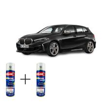 Spray Automotivo Preto Safira BMW + Verniz Spray 300ml