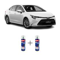 SPRAY AUTOMOTIVO Super White Lisa - 040 Toyota + SPRAY VERNIZ 300ML