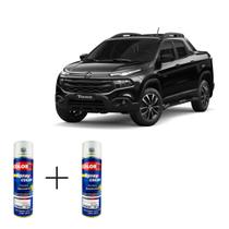 Spray automotivo toro preto carbon fiat + spray verniz 300ml