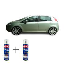 Spray automotivo verde lagoon fiat + spray verniz 300ml