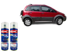 Spray automotivo vermelho barroco fiat + verniz spray 300ml Spray automotivo vermelho barroco fiat + verniz spray 300ml