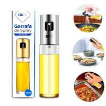 Spray Borrifador De Azeite Vinagre 100ml Multifuncional Vidro Aço Inox