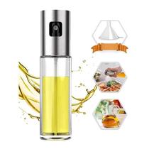 Spray Borrifador De Azeite Vinagre Oleo Shoyu Pulverizador de Vidro de 100ml Galheteiro Porta Tempero Culinário Cozinha