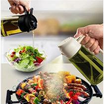 Spray Borrifador Dosador 2 em 1 Para Azeite Vinagre Oléo Vidro Modelo Galheteiro Cozinha 470ML