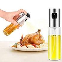 Spray Borrifador em Vidro e Aço Inox Pulverizador Galheteiro para Azeite Vinagre e Óleo 100ml - HM9568 Spray Borrifador em Vidro e Aço Inox Pulverizador Galheteiro para Azeite Vinagre e Óleo 100ml - HM9568