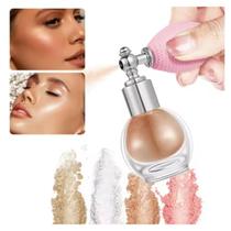 Spray Borrifador Iluminador Glitter Corporal em Pó