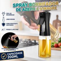 Spray Borrifador Pulverizador de Óleo Azeite e Vinagre Vidro 200ml Cozinha Temperar Salada Churrasco Spray Borrifador Pulverizador de Óleo Azeite e Vinagre Vidro 200ml Cozinha Temperar Salada Churrasco